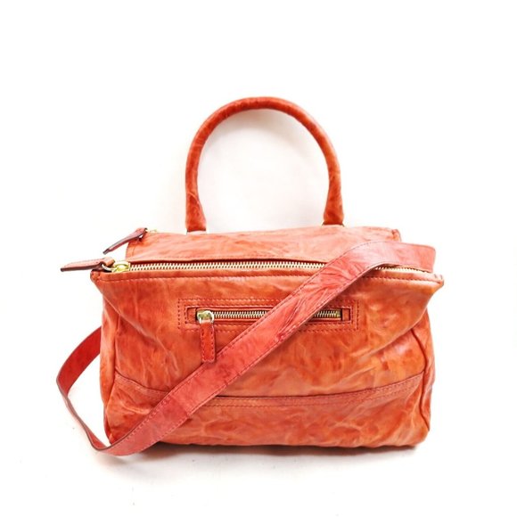 Givenchy Pandora Stylish Red Leather Handbag - Picture 1 of 16